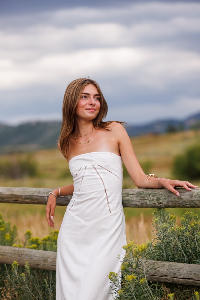 A senior portrait photographed outdoors in Utah