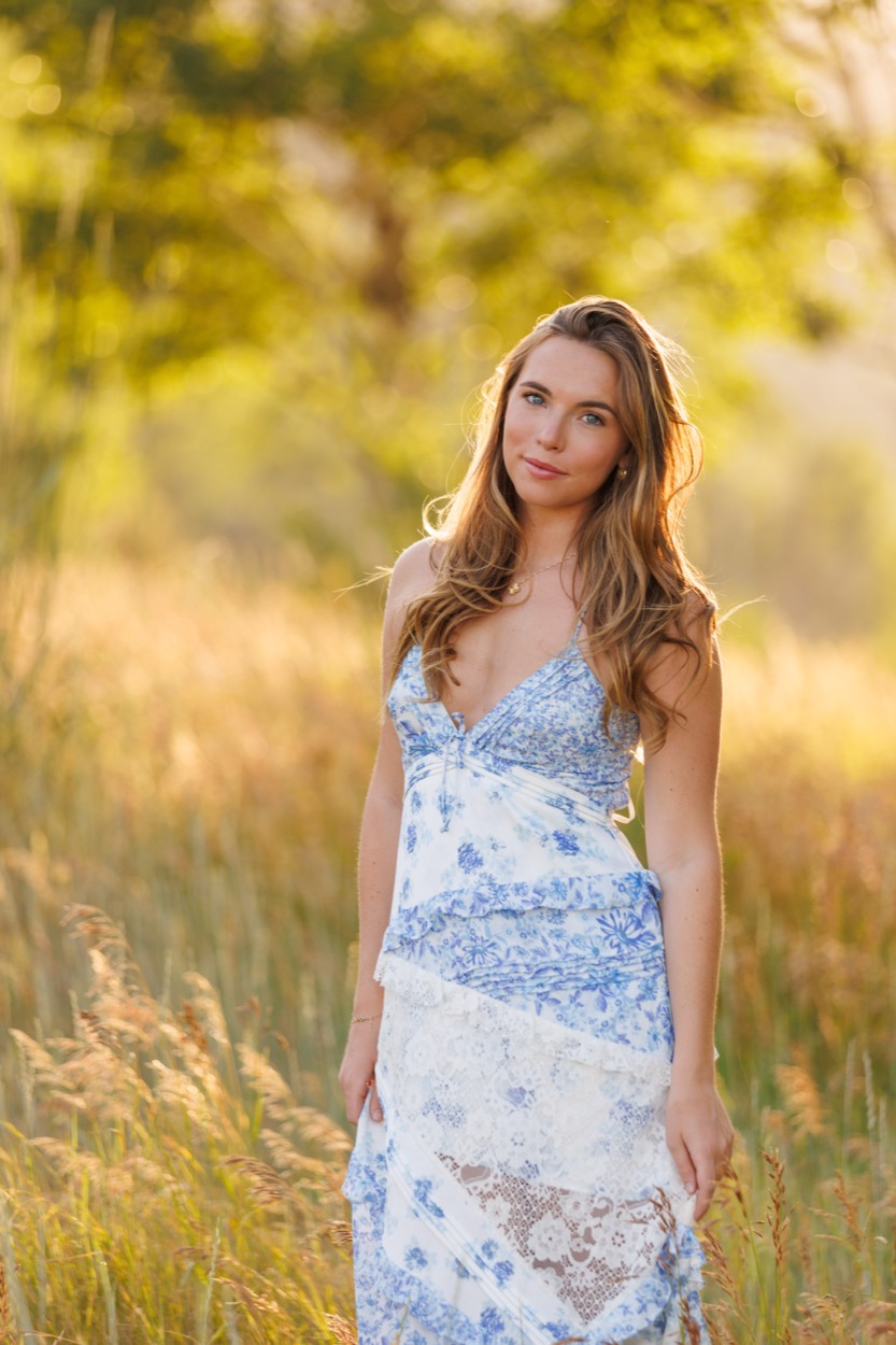 A senior portrait photographed outdoors in Utah