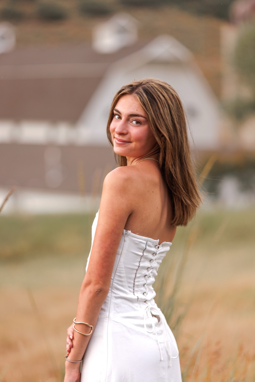 A senior portrait photographed outdoors in Utah
