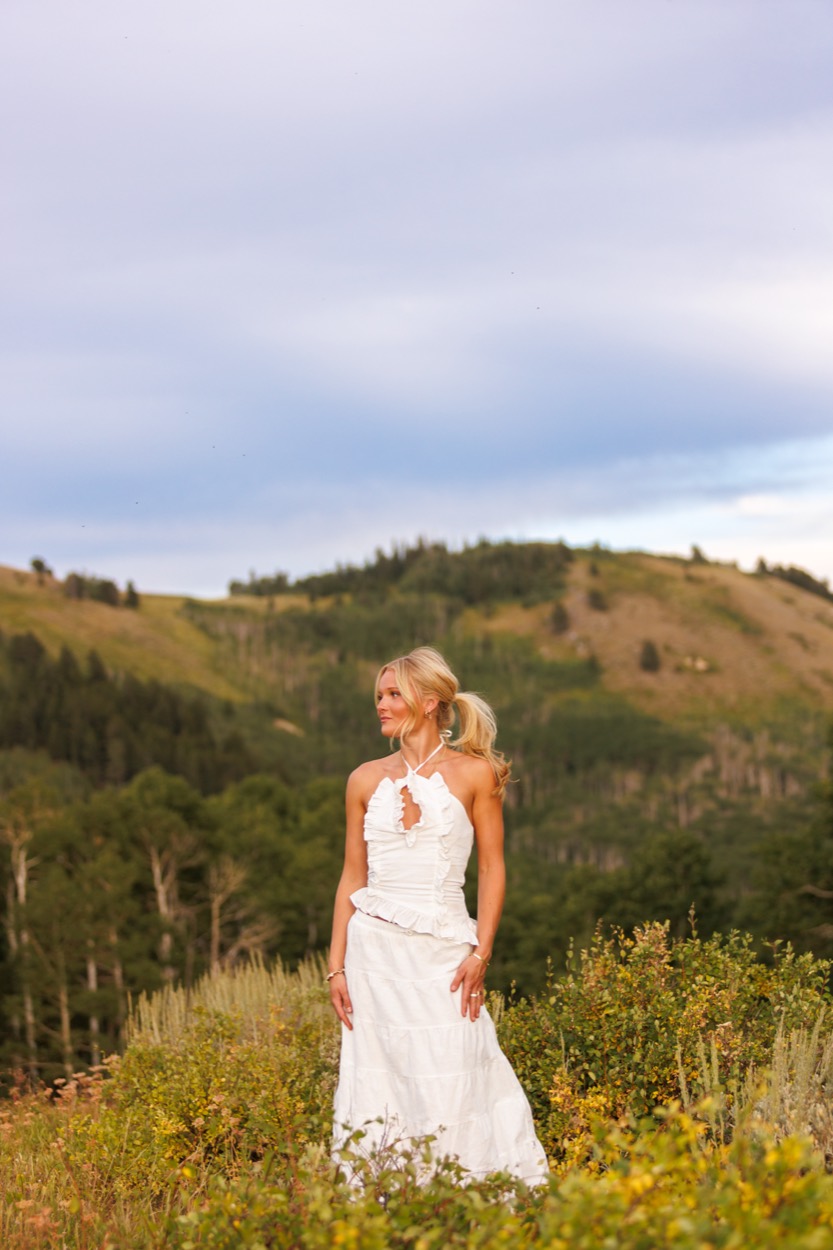 A senior portrait photographed outdoors in Utah