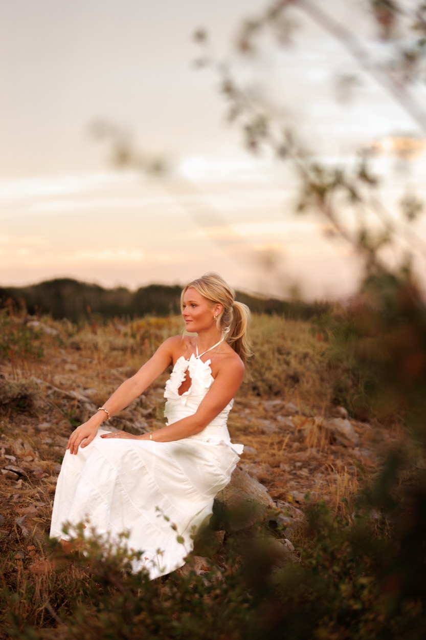 A senior portrait photographed outdoors in Utah