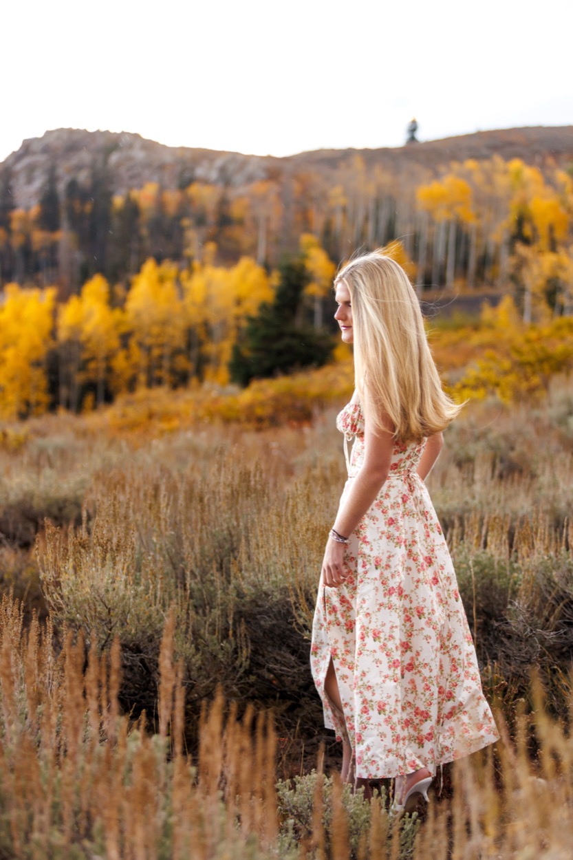 A senior portrait photographed outdoors in Utah