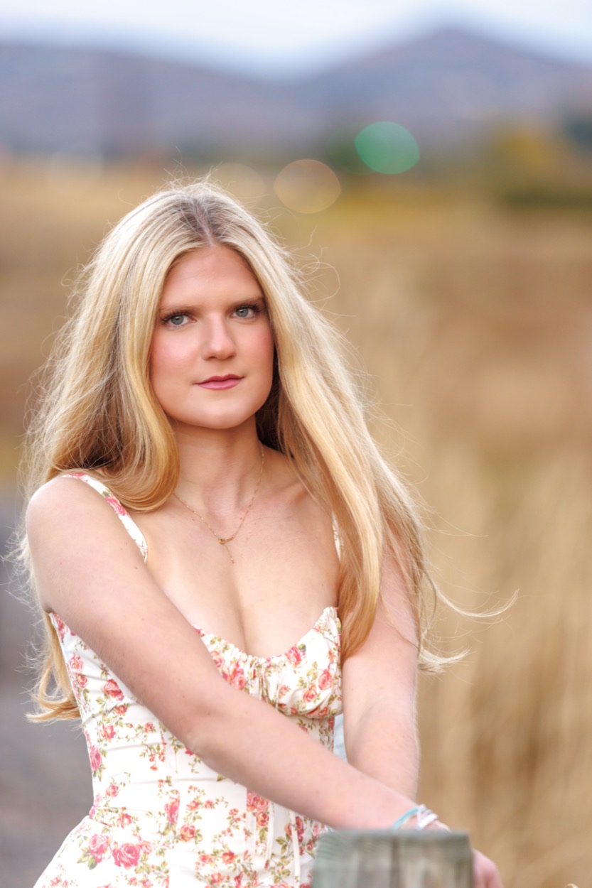 A senior portrait photographed outdoors in Utah
