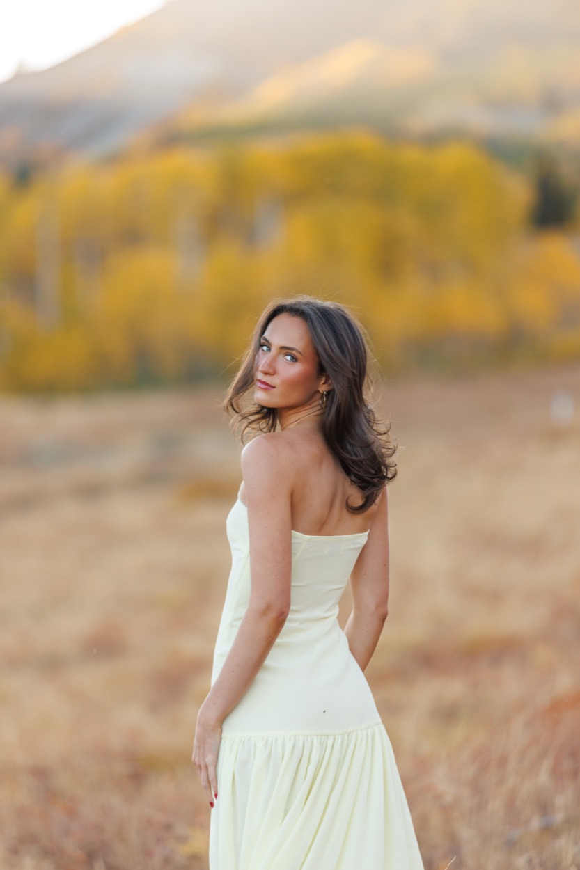 A senior portrait photographed outdoors in Utah