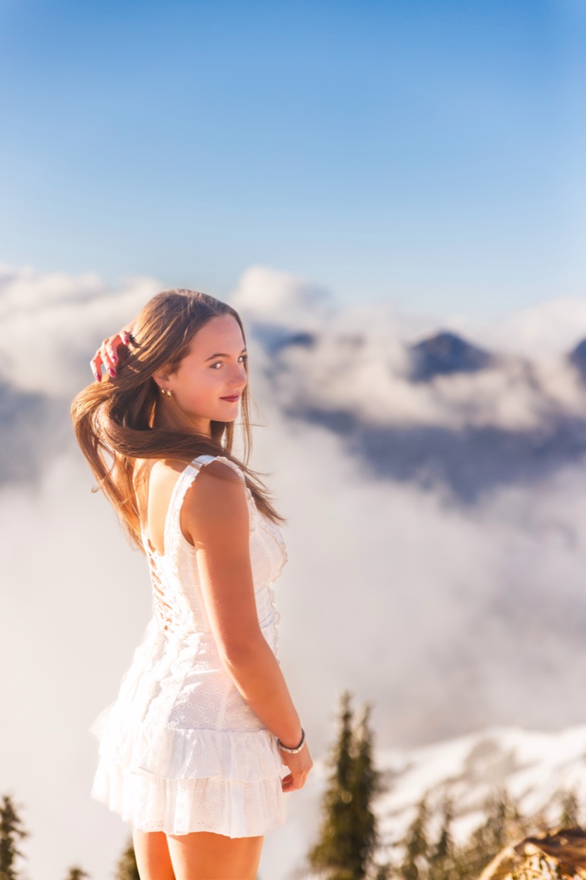 A senior portrait photographed outdoors in Utah