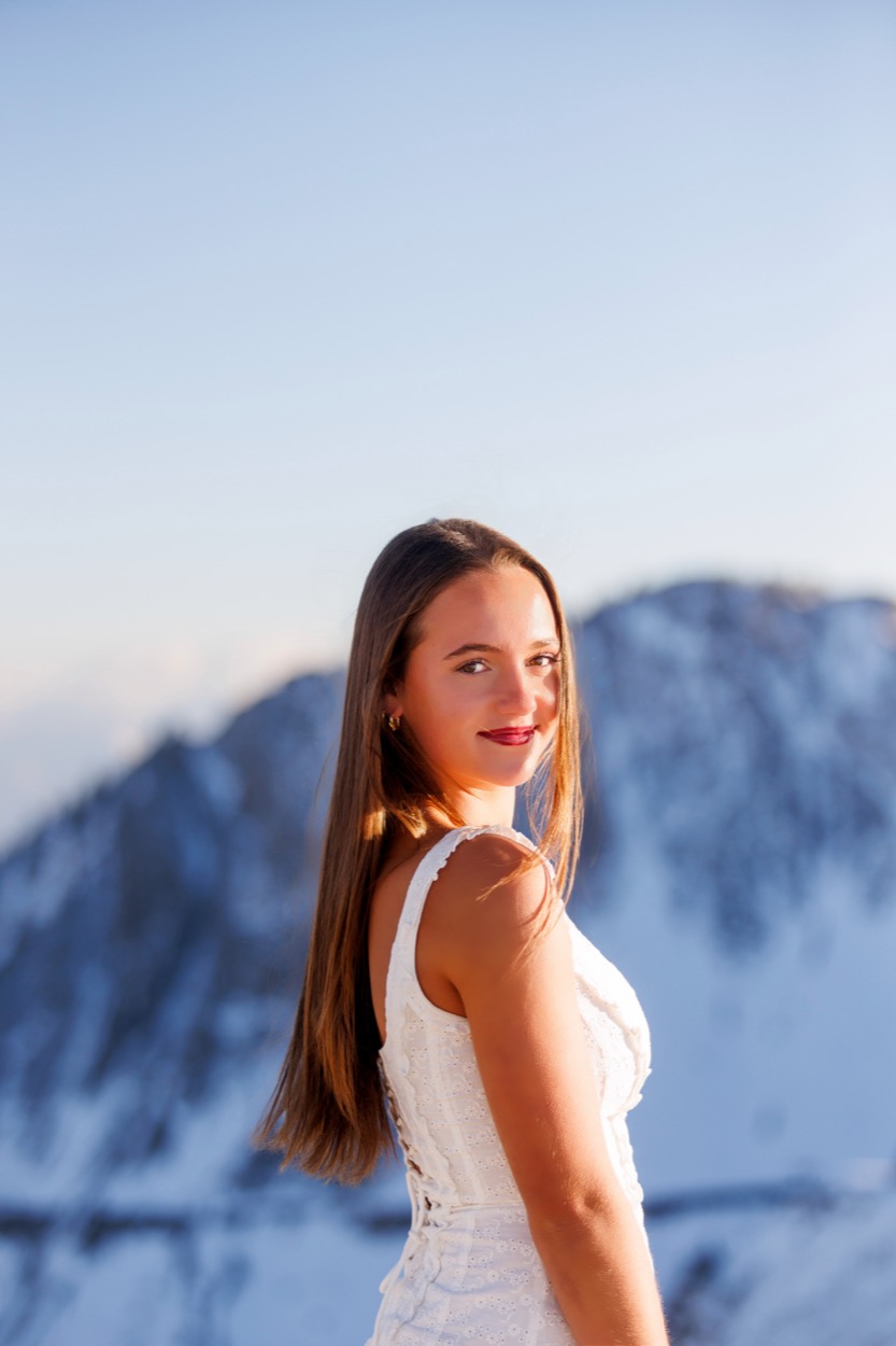 A senior portrait photographed outdoors in Utah