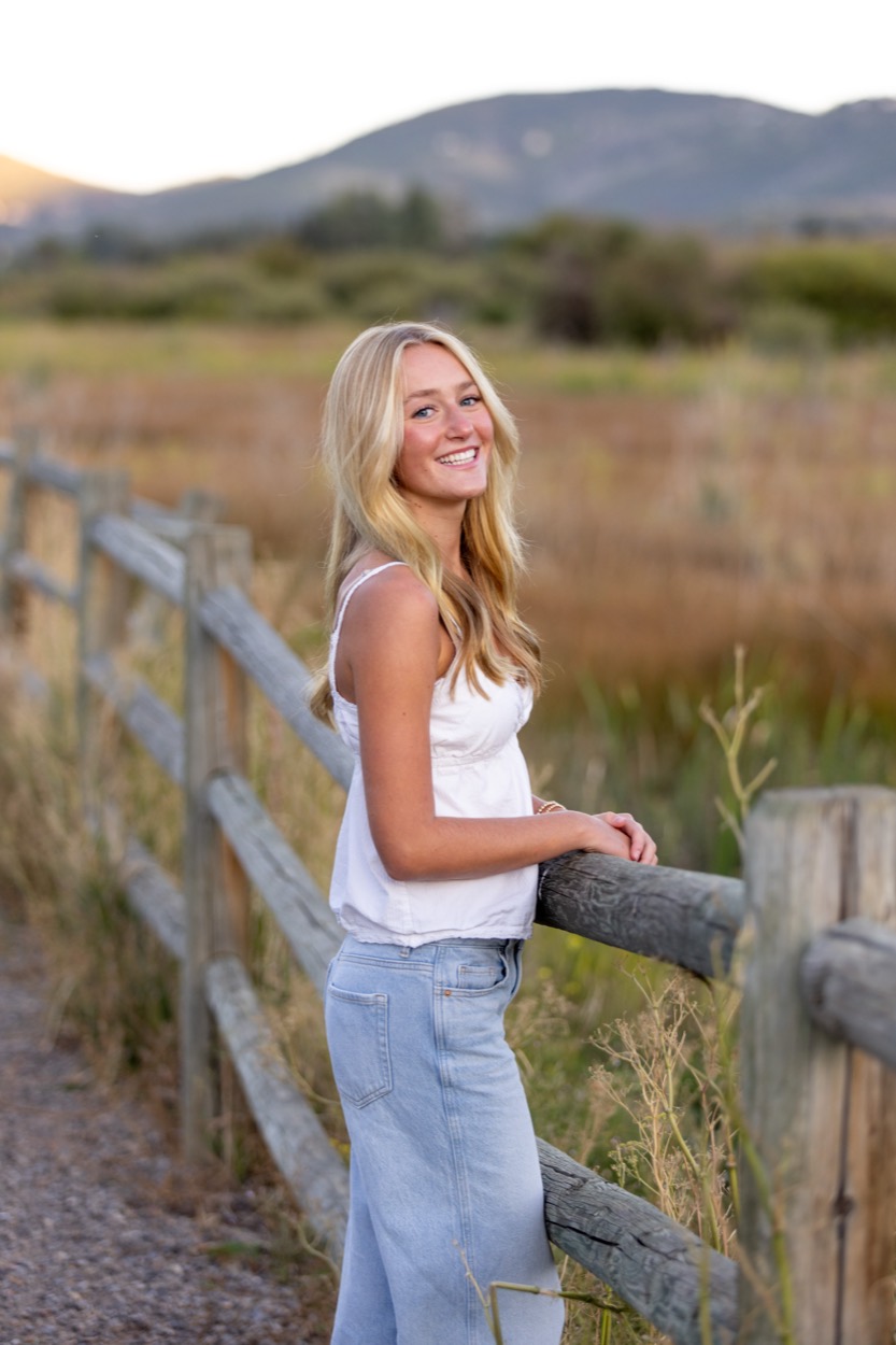 A senior portrait photographed outdoors in Utah