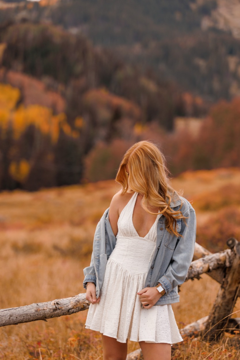 A senior portrait photographed outdoors in Utah