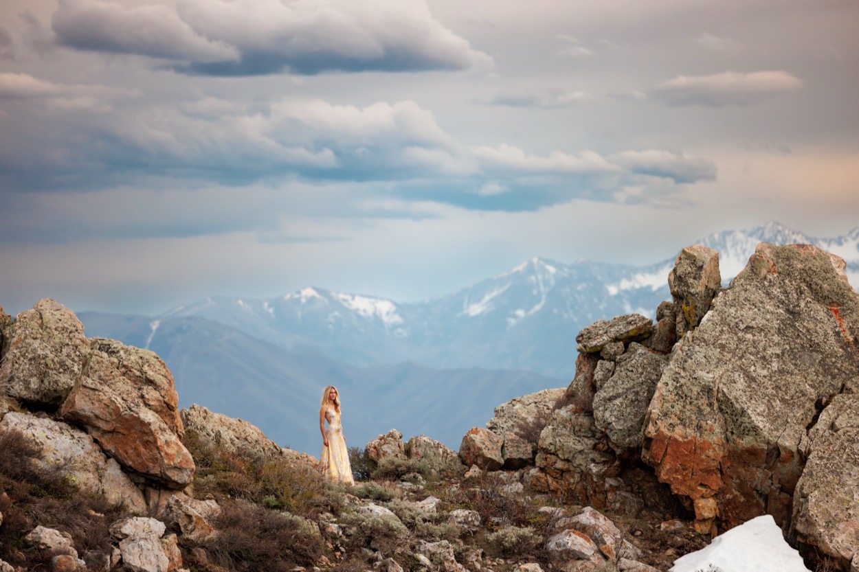 A senior portrait photographed outdoors in Utah