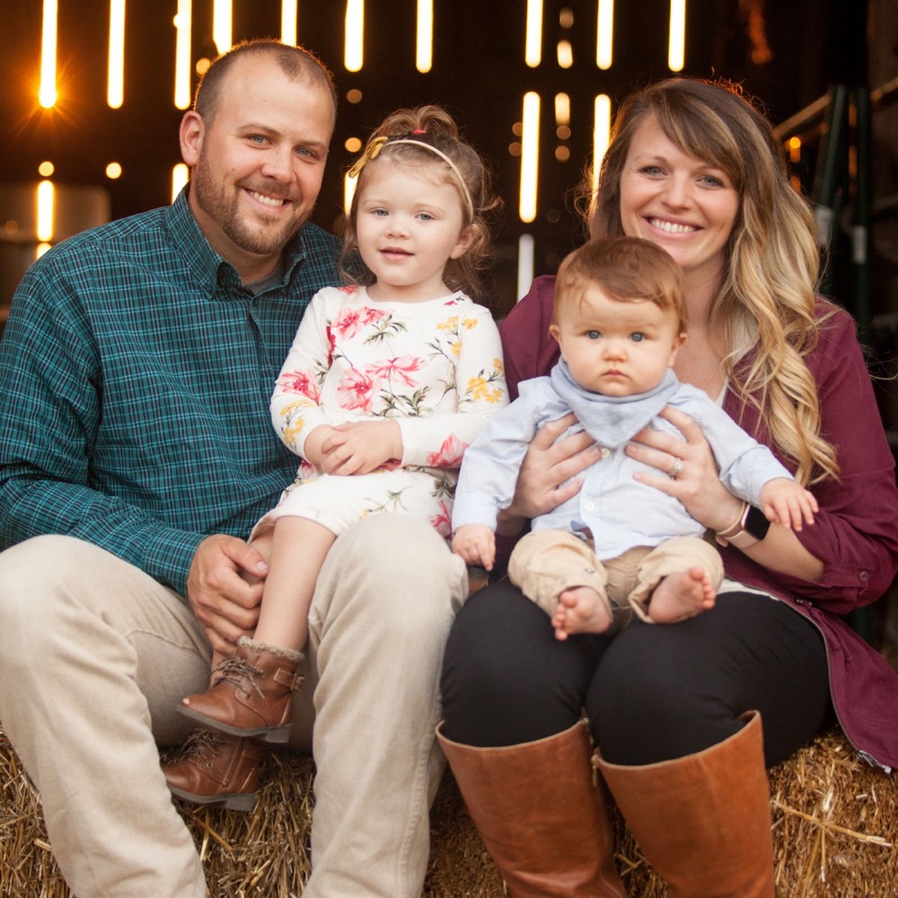 A family photographed outdoors by Boehlke Media
